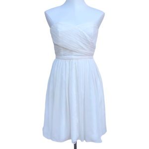 NEW J. Crew Silk Chiffon Arabelle Strapless Dress